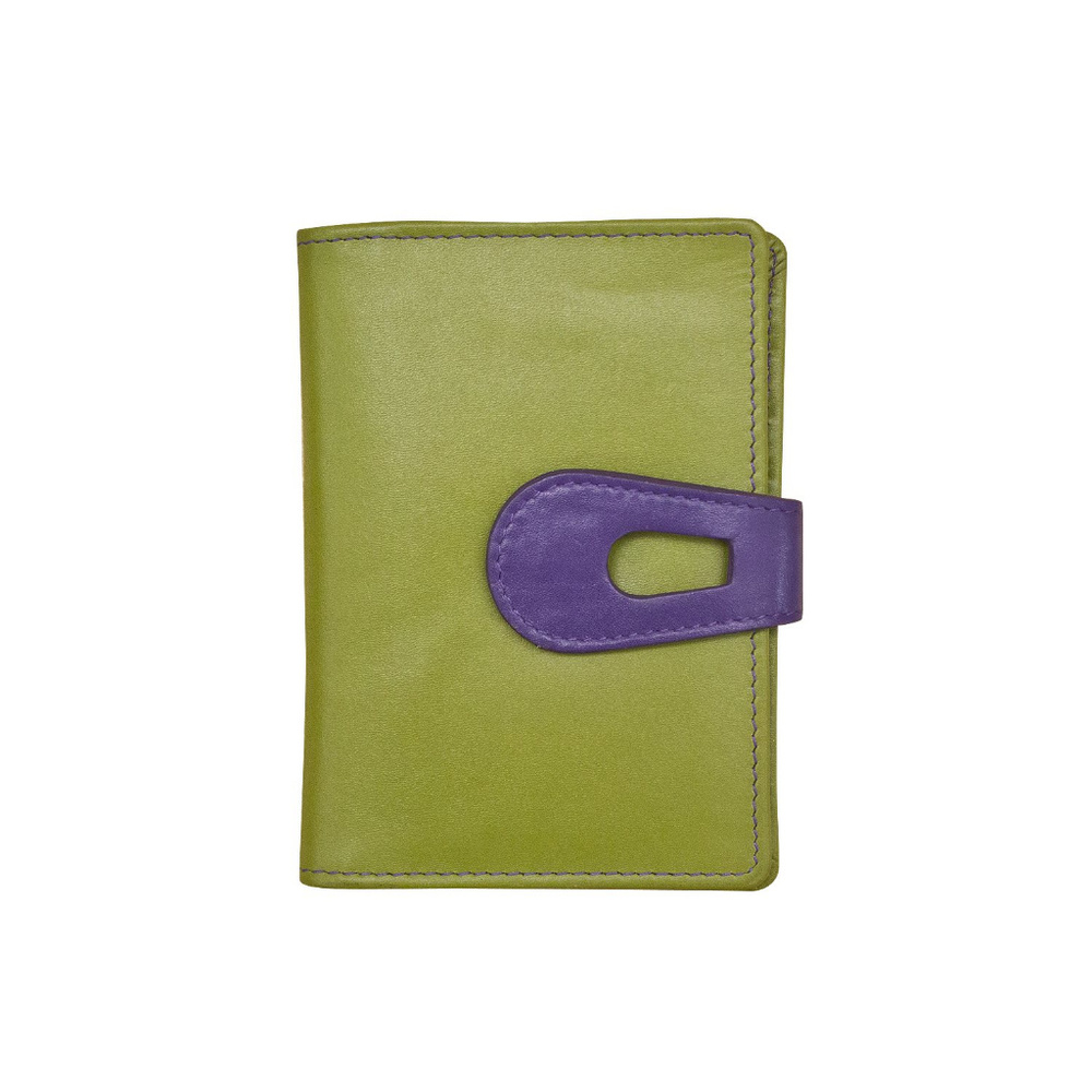 Genuine leather card holder with RFID blocking